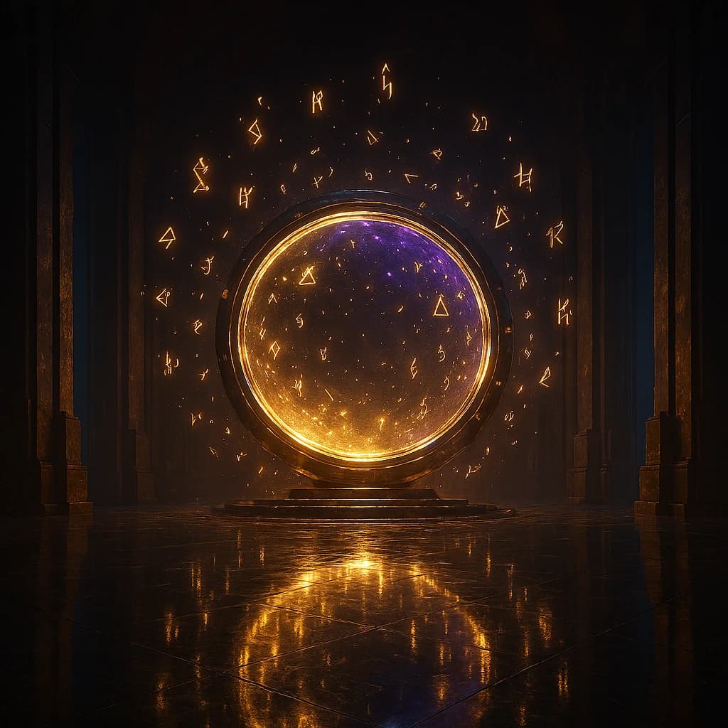 A luminous world entry into AI Persona Forge.